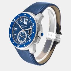 Cartier Calibre Diver Blue Dial Steel Men's Watch WSCA0010