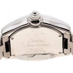 مملوكة مسبقًا Cartier Silver Stainless Steel Roadster XL GMT 2722 Men's Wristwatch 42 mm