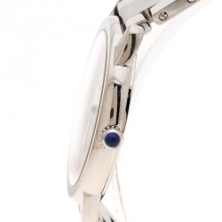 Pre Owned Cartier Silver Grey Stainless Steel Ronde Solo 2934 Men's Wristwatch 36 mm