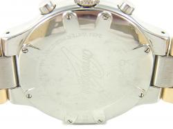 Pre Owned Cartier Off White Stainless Steel Must 21 Chronoscaph Date W10184U2 Men's Wristwatch 37MM