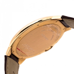 Cartier Silver 18k Rose Gold Ballon Bleu 3376 Men's Wristwatch 46MM