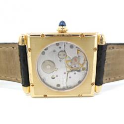 Pre Owned Cartier Tank Obus Gold 18K Gold Unisex Wristwatch