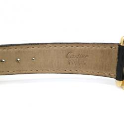 Pre Owned Cartier Tank Obus Gold 18K Gold Unisex Wristwatch