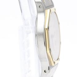 Pre Owned Cartier Silver 18k Yellow Gold And Stainless Steel Santos Octagon 187902 Quartz Men's Wristwatch 29 mm