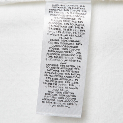 Casablanca White Logo Embossed Terry Cuban Shirt L