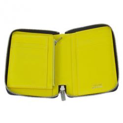 Pre Owned Celine Black Leather Medium Zipped Around Wallet