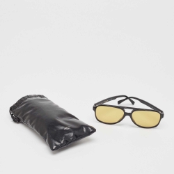 Pre Owned Celine Yellow/Black CL40032U Aviator Sunglasses
