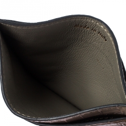 مملوكة مسبقًا محفظة بطاقات سيلين جلد تمساح رصاصي