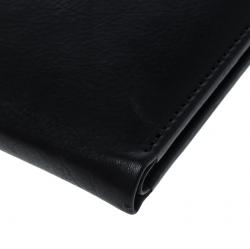 Pre Owned Cerruti 1881 Black/Brown Leather Cerrutis Bifold Wallet