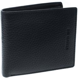 Cerruti 1881 Black Leather Derby Bifold Wallet