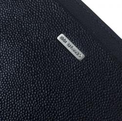 Cerruti 1881 Navy Blue Leather Baku Bifold Wallet