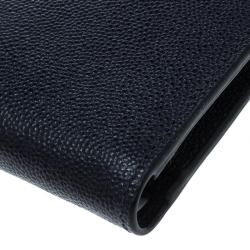 Cerruti 1881 Navy Blue Leather Baku Bifold Wallet