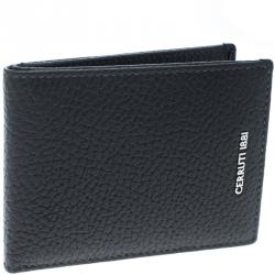 Pre Owned Cerruti 1881 Grey Leather Cerrutis Bifold Wallet