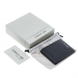 Pre Owned Cerruti 1881 Grey Leather Cerrutis Bifold Wallet