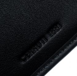 Pre Owned Cerruti 1881 Black/Grey Leather York B Bifold Wallet