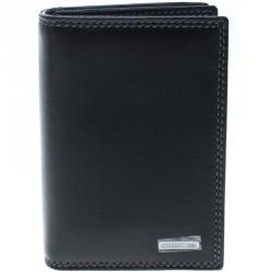 Pre Owned Cerruti 1881 Black Leather Rodi Card Case