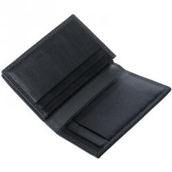 Pre Owned Cerruti 1881 Black Leather Rodi Card Case