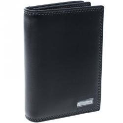 Pre Owned Cerruti 1881 Black Leather Rodi Card Case