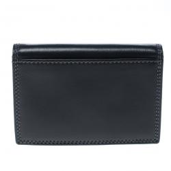 Pre Owned Cerruti 1881 Black Leather Rodi Card Case