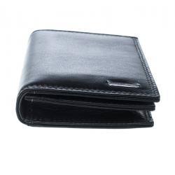 Pre Owned Cerruti 1881 Black Leather Rodi Card Case
