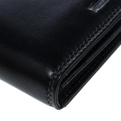 Pre Owned Cerruti 1881 Black Leather Rodi Card Case