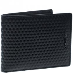 Pre Owned Cerruti 1881 Black Leather Cleveland Bifold Wallet