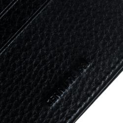 Pre Owned Cerruti 1881 Black Leather Derby Card Case