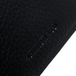 Pre Owned Cerruti 1881 Black Leather Derby Card Case