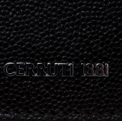 Pre Owned Cerruti 1881 Brown/Burgundy Leather Hartford Card Holder