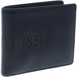 Cerruti 1881 Navy Blue Leather Carson Bifold Wallet