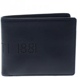 Cerruti 1881 Navy Blue Leather Carson Bifold Wallet