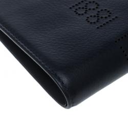 Cerruti 1881 Navy Blue Leather Carson Bifold Wallet