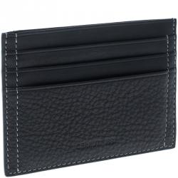 Cerruti 1881 Black Leather Montreal 6CC Card Holder