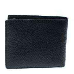 Cerruti 1881 Black Leather Derby Bifold Wallet