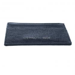 Cerruti 1881 Navy Blue Leather Chester 6CC Zip Card Holder