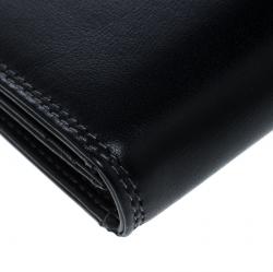 Pre Owned Cerruti 1881 Black Leather Rodi Card Case