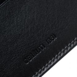 Pre Owned Cerruti 1881 Black Leather Rodi Card Case