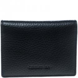 Cerruti 1881 Black Leather Derby Card Case Cerruti | TLC