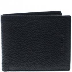 Cerruti 1881 Black Leather Derby Bifold Wallet