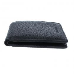 Cerruti 1881 Black Leather Derby Bifold Wallet