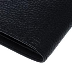 Cerruti 1881 Black Leather Derby Bifold Wallet