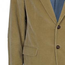Pre Owned CH Carolina Herrera Beige Corduroy Men's Blazer M
