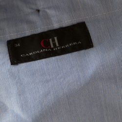 Pre Owned CH Carolina Herrera Beige Cotton Tailored Trousers L