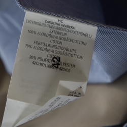 Pre Owned CH Carolina Herrera Beige Cotton Tailored Trousers L