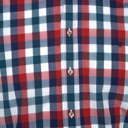 CH Carolina Herrera Multicolor Gingham Check Cotton Button Down Shirt L