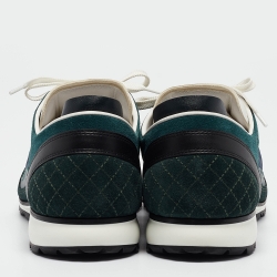 Chanel Multicolor Suede and Canvas CC Low Top Sneakers Size 42