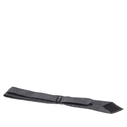 Chanel Black Dot Pattern Checked Silk Tie