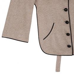 Pre Owned Chanel Backless Tweed Jacket M