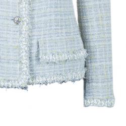 Pre Owned جاكيت شانيل بوسله رمادي L