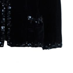Pre Owned Chanel Velvet Embellished Jacket XXL